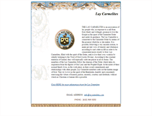 Tablet Screenshot of laycarmelites.com