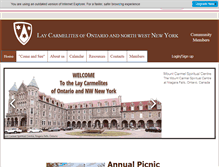 Tablet Screenshot of laycarmelites.org